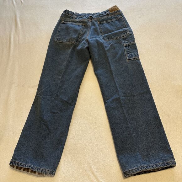 Guide Gear SOFT Flannel Lined Jeans Men 32x30 Carpenter Style Very Warm Workwear - Picture 3 of 12